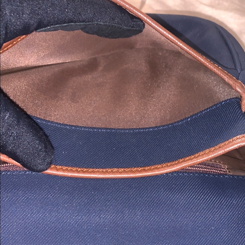 Vintage Burberrys of London Navy and Brown Crossbody Bag - Picture 10 of 11